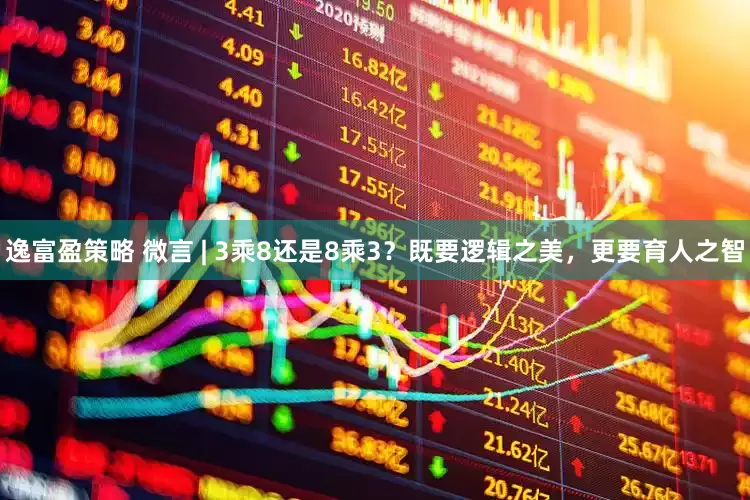 逸富盈策略 微言 | 3乘8还是8乘3？既要逻辑之美，更要育人之智